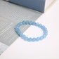 8mm Blue Chalcedony Crystal Bracelet