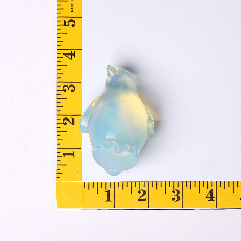 3" Opalite Penguin Crystal Carving