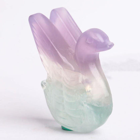 Mini Fluorite Animal Figurine Crystal Carvings