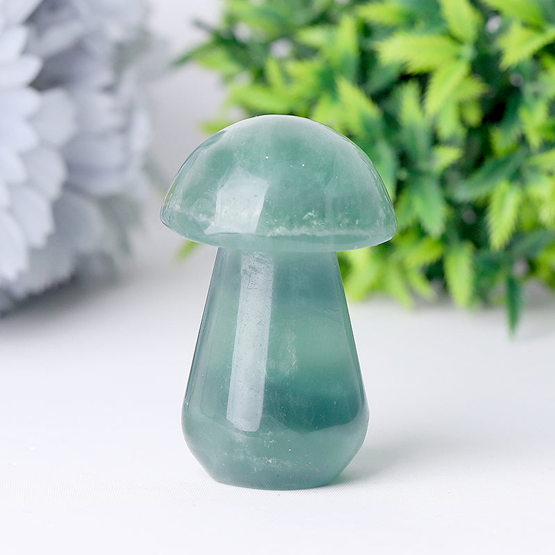 2" Fluorite Mushroom Crystal Carvings