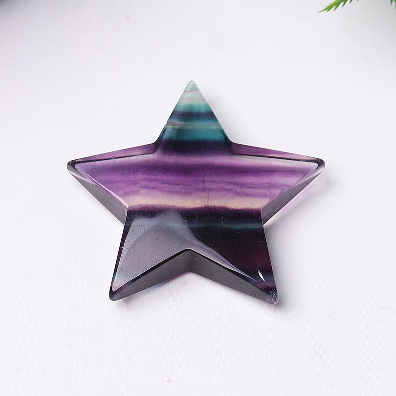 2" Fluorite Star Crystal Carvings