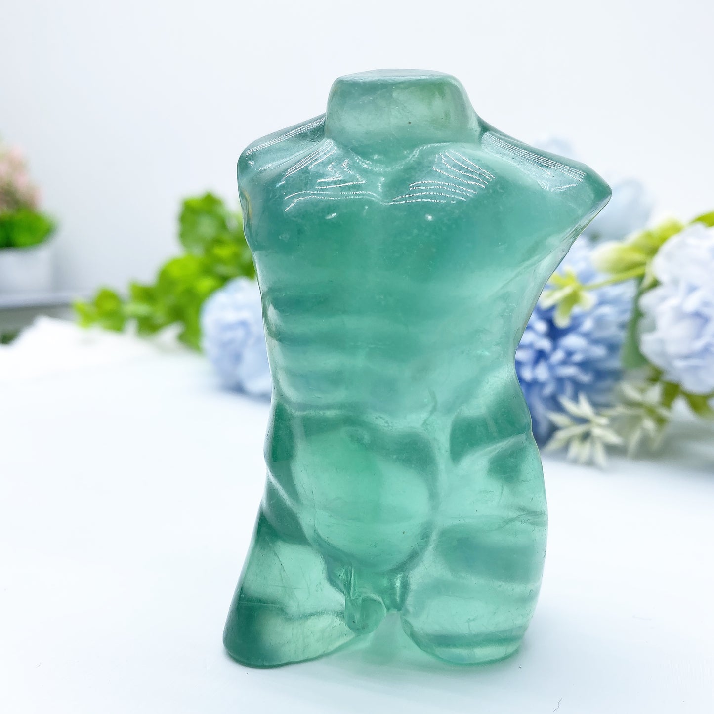 3.2" Green Fluorite Model Body Man Bulk Wholesale