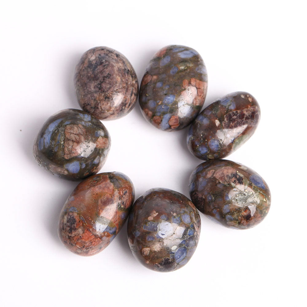 0.5kg Natural Polished Stone Blue Que Sera Crystal Tumbles