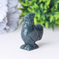 2" Moss Agate Rooster Crystal Carvings