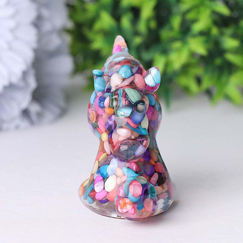 Resin Unicorn Crystal Carvings