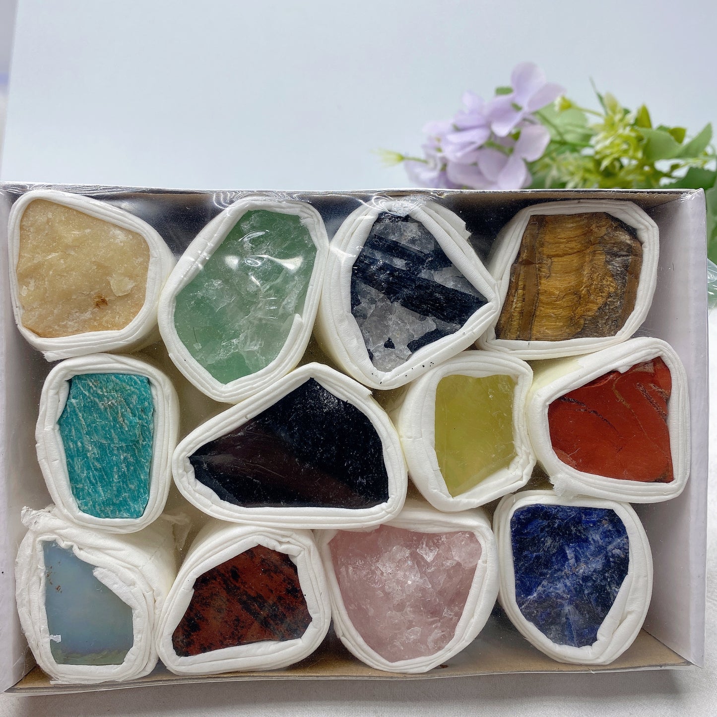 Mixed Crystal Raw Stone Collection Box Bulk Wholesale