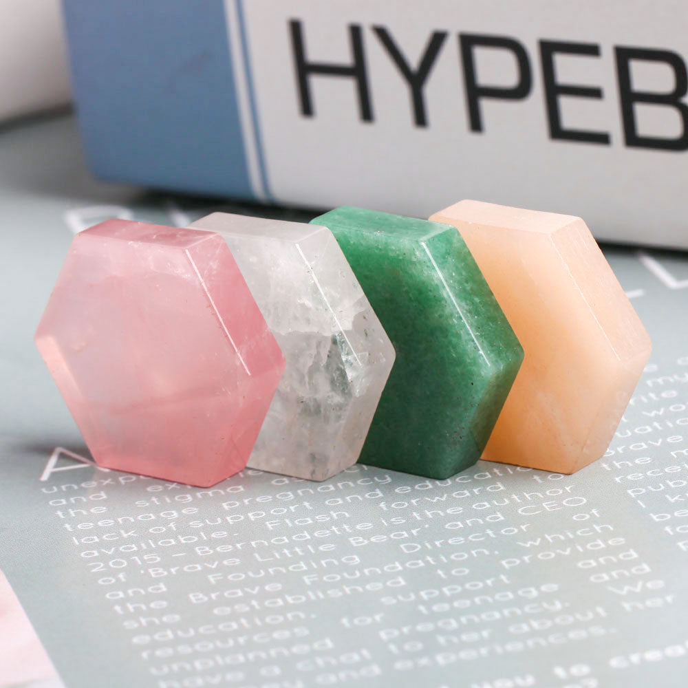 Hexagon Slices Crystal Slabs