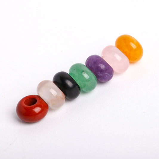 Donuts Shape Chakra Crystal Necklace Jewelry