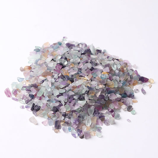 Different Size Natural Rainbow Fluorite Chips Crystal Chips for Decoration