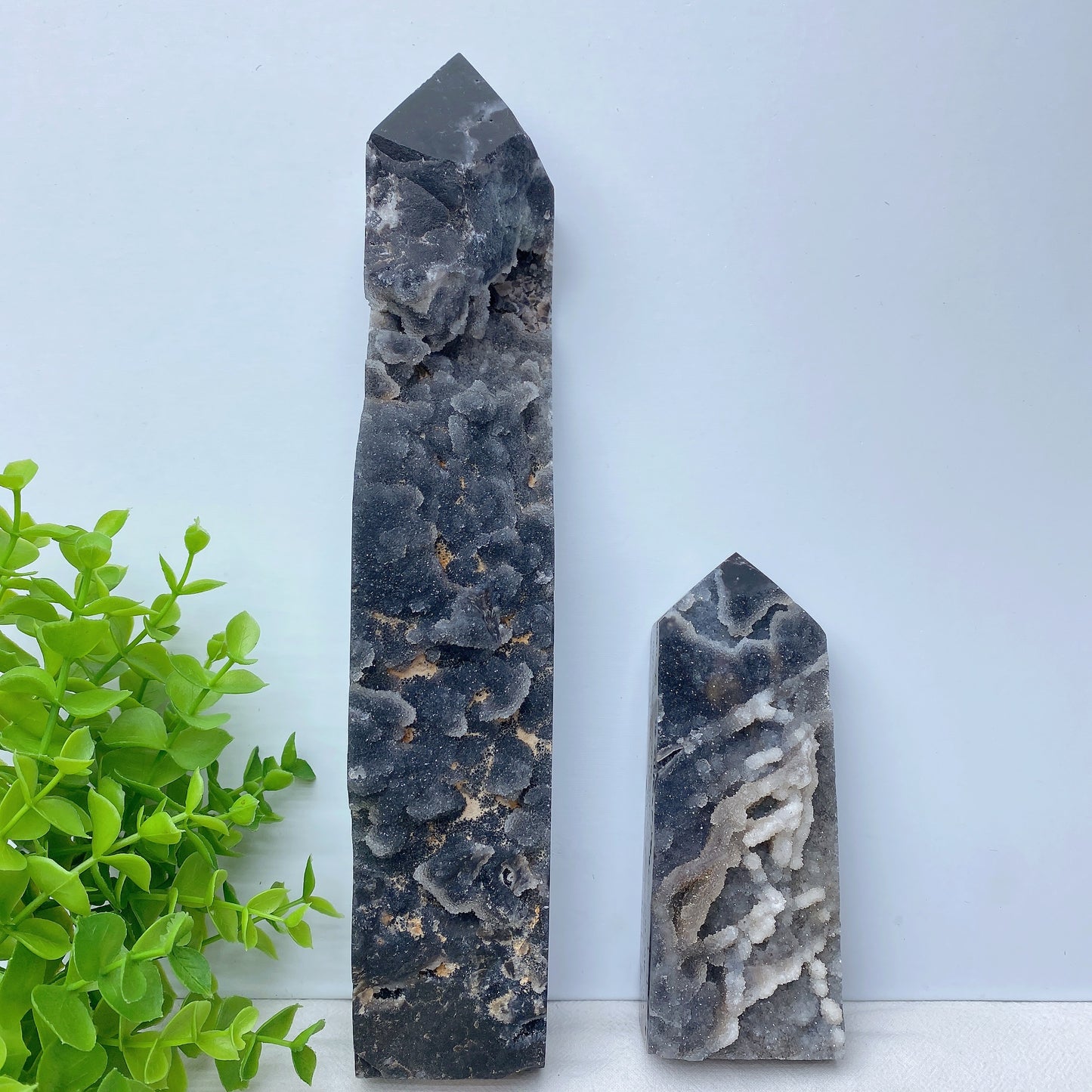 5.5"-12" Large Druzy Zinc Tower Crystal Healing Bulk Wholesale