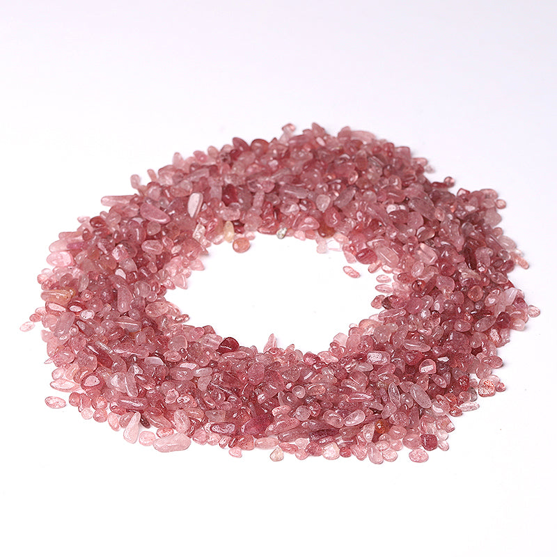 Different Size Natural Strawberry Quartz Chips Crystal Chips for Decoration