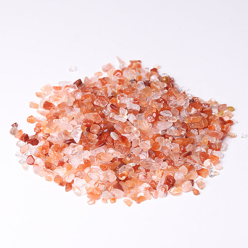 Different Size Natural Red Quartz Chips Crystal Chips for Decoration