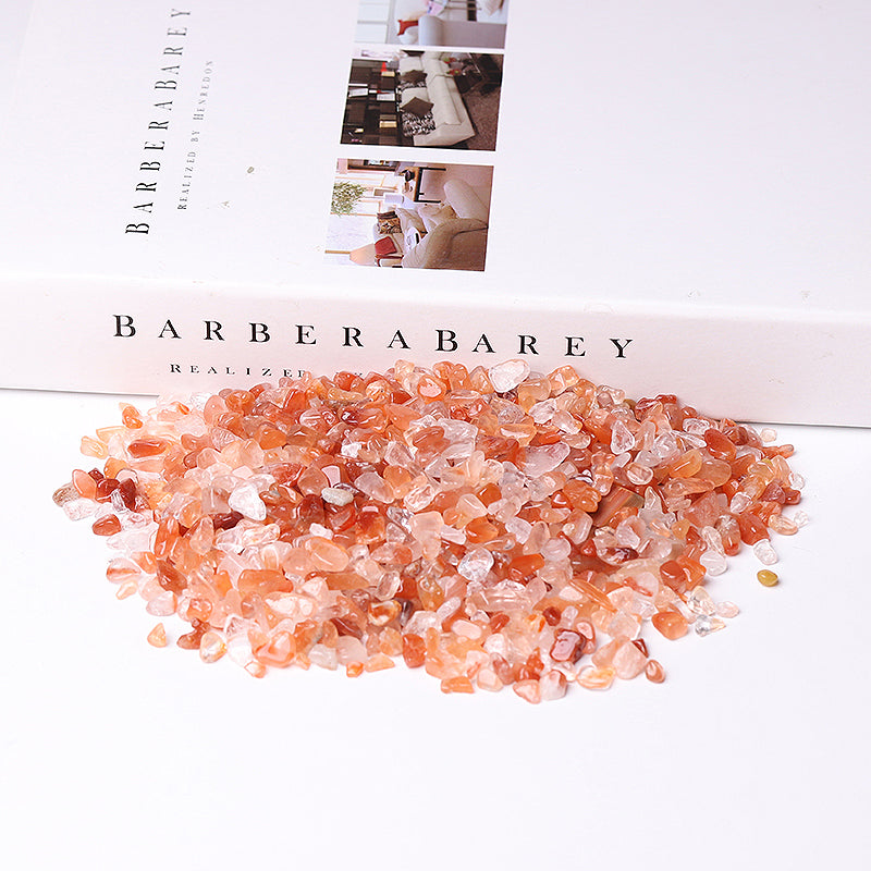 Different Size Natural Red Quartz Chips Crystal Chips for Decoration