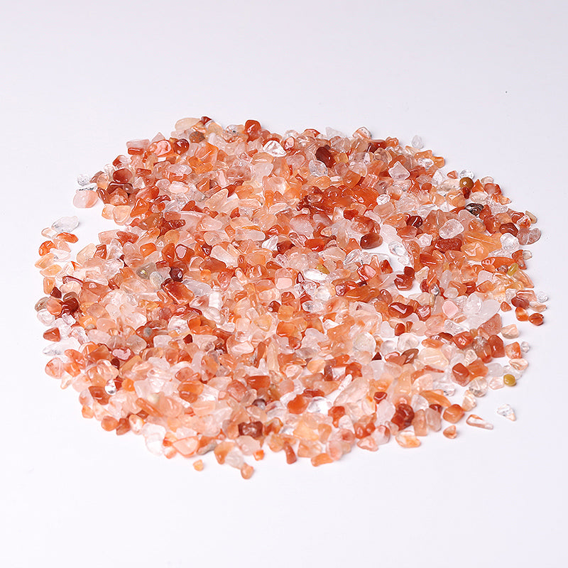 Different Size Natural Red Quartz Chips Crystal Chips for Decoration