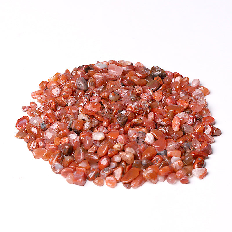 Different Size Natural Carnelian Chips Crystal Chips for Decoration