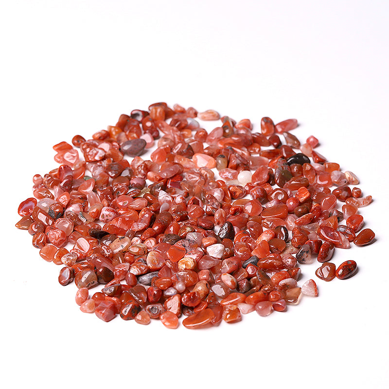 Different Size Natural Carnelian Chips Crystal Chips for Decoration