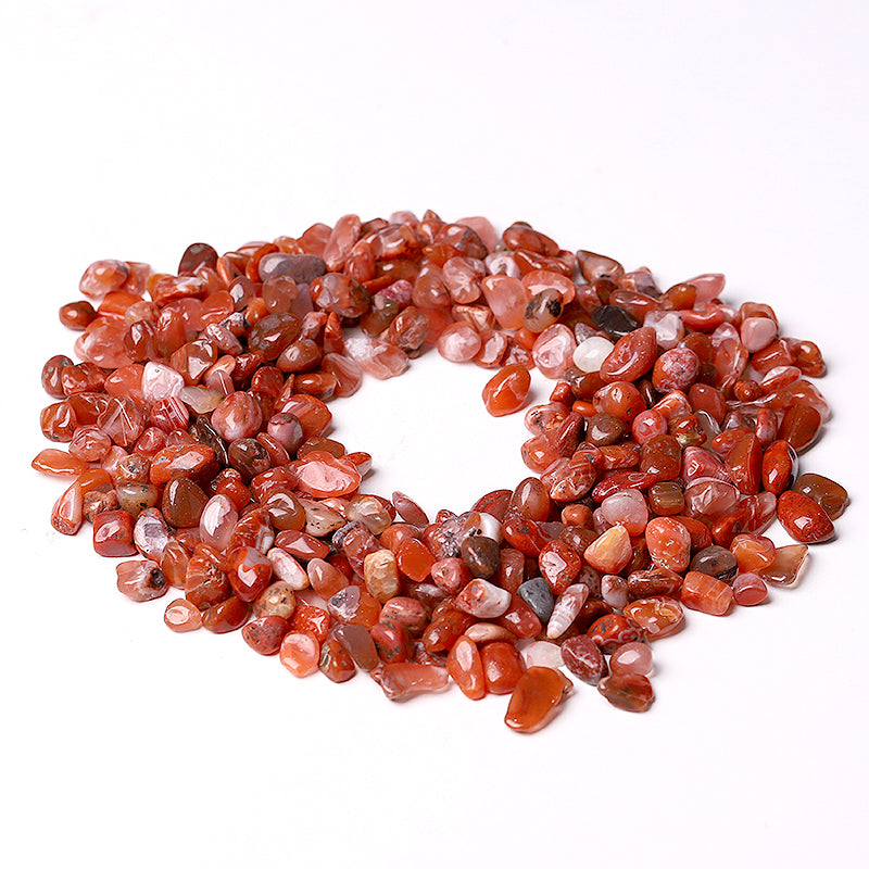 Different Size Natural Carnelian Chips Crystal Chips for Decoration