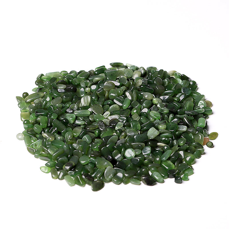 Natural Green Jade Crystal Chips