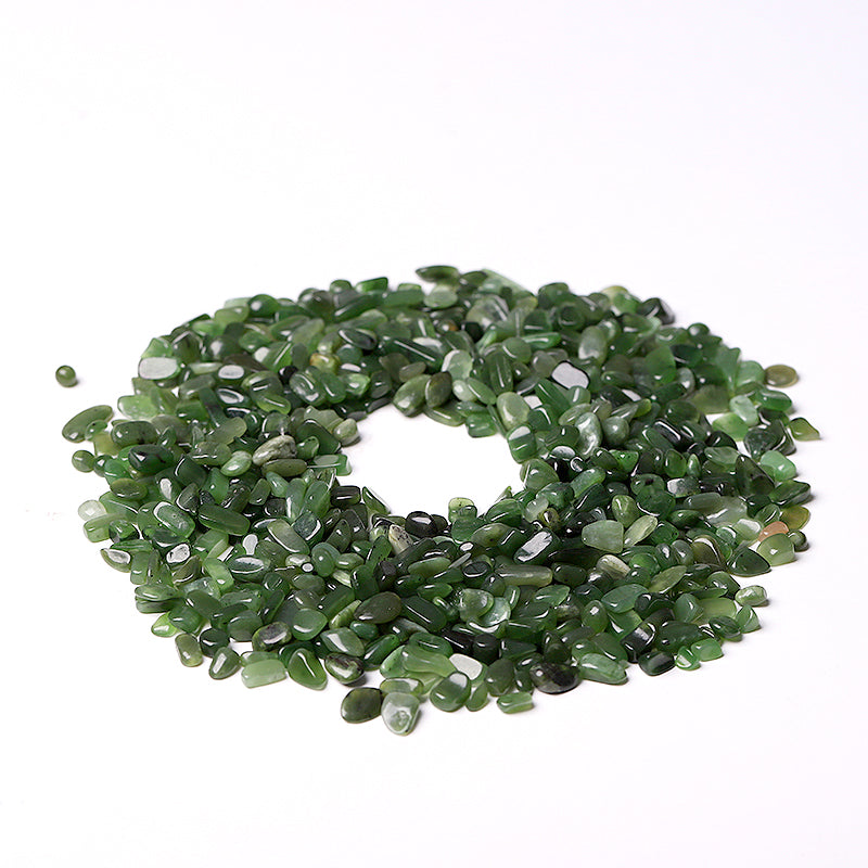 Natural Green Jade Crystal Chips