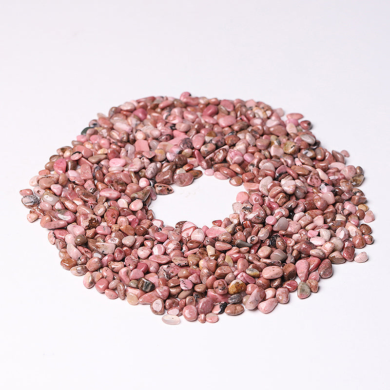 Different Size Natural Rhodonite Chips Crystal Chips for Decoration