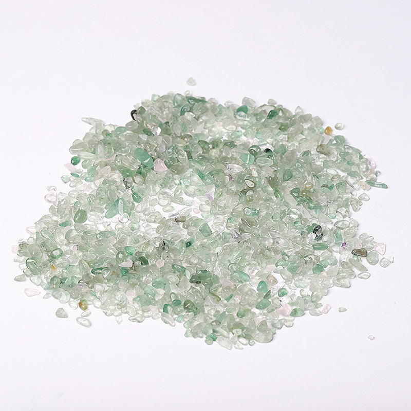 Different Size Natural Green Strawberry Quartz Chips Crystal Chips for Decoration