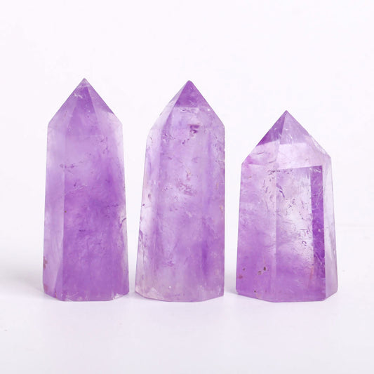 Set of 3 Amethyst Crystal Points