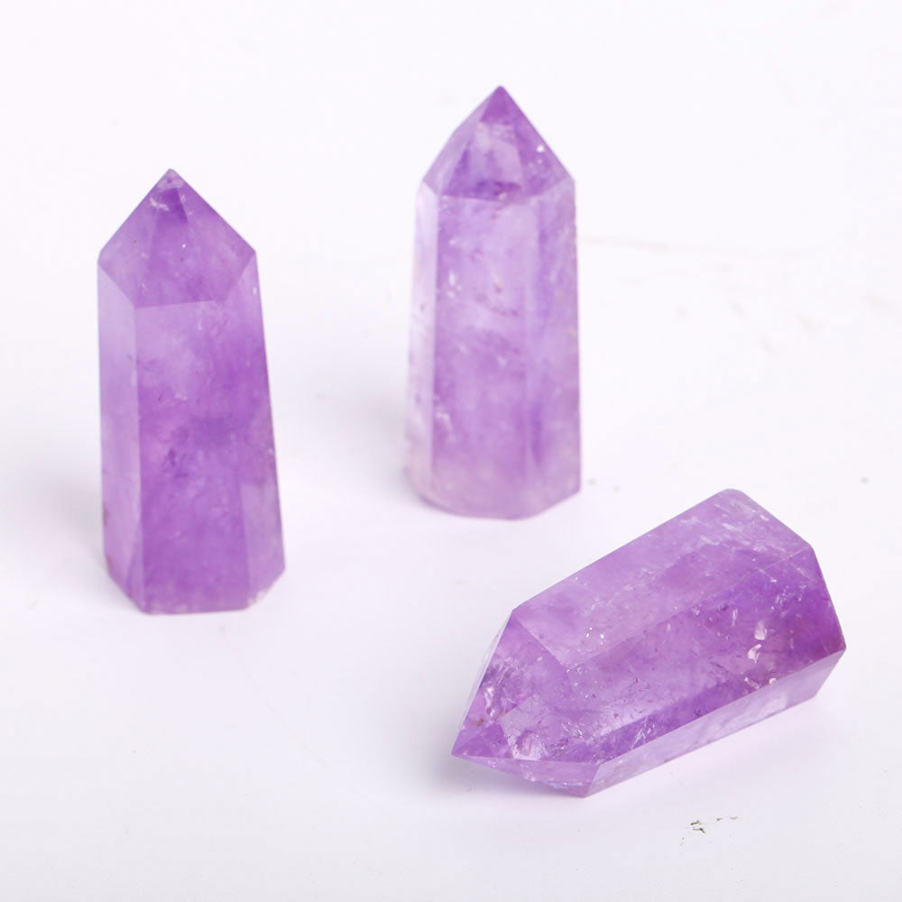 Set of 3 Amethyst Crystal Points