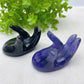 3.0" Fluorite Black Obsidian Hand Carving Crystal Healing Bulk Wholesale