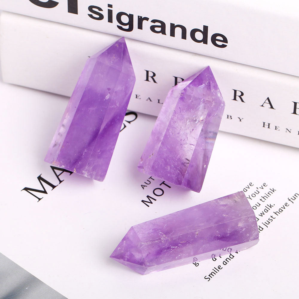 Set of 3 Amethyst Crystal Points