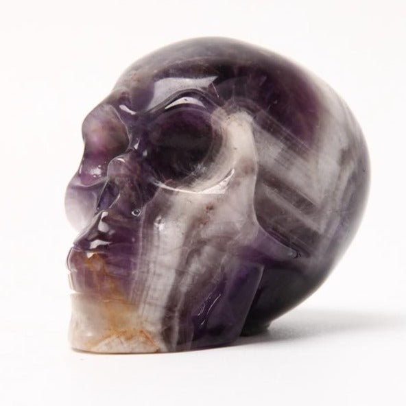 Dream Amethyst Crystal Carving Skull for Halloween