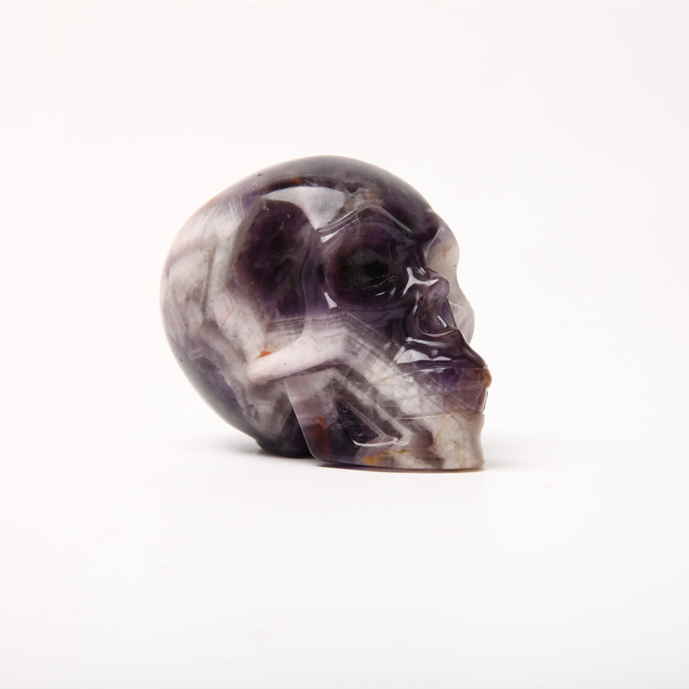 Dream Amethyst Crystal Carving Skull for Halloween