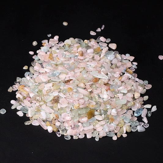 Natural Morganite Chips Crystal Chips for Decoration