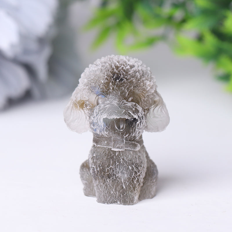 Wholesale Mini Resin Crystal Teddy Dog