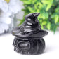 Black Obsidian Pumpkin Crystal Carvings for Halloween