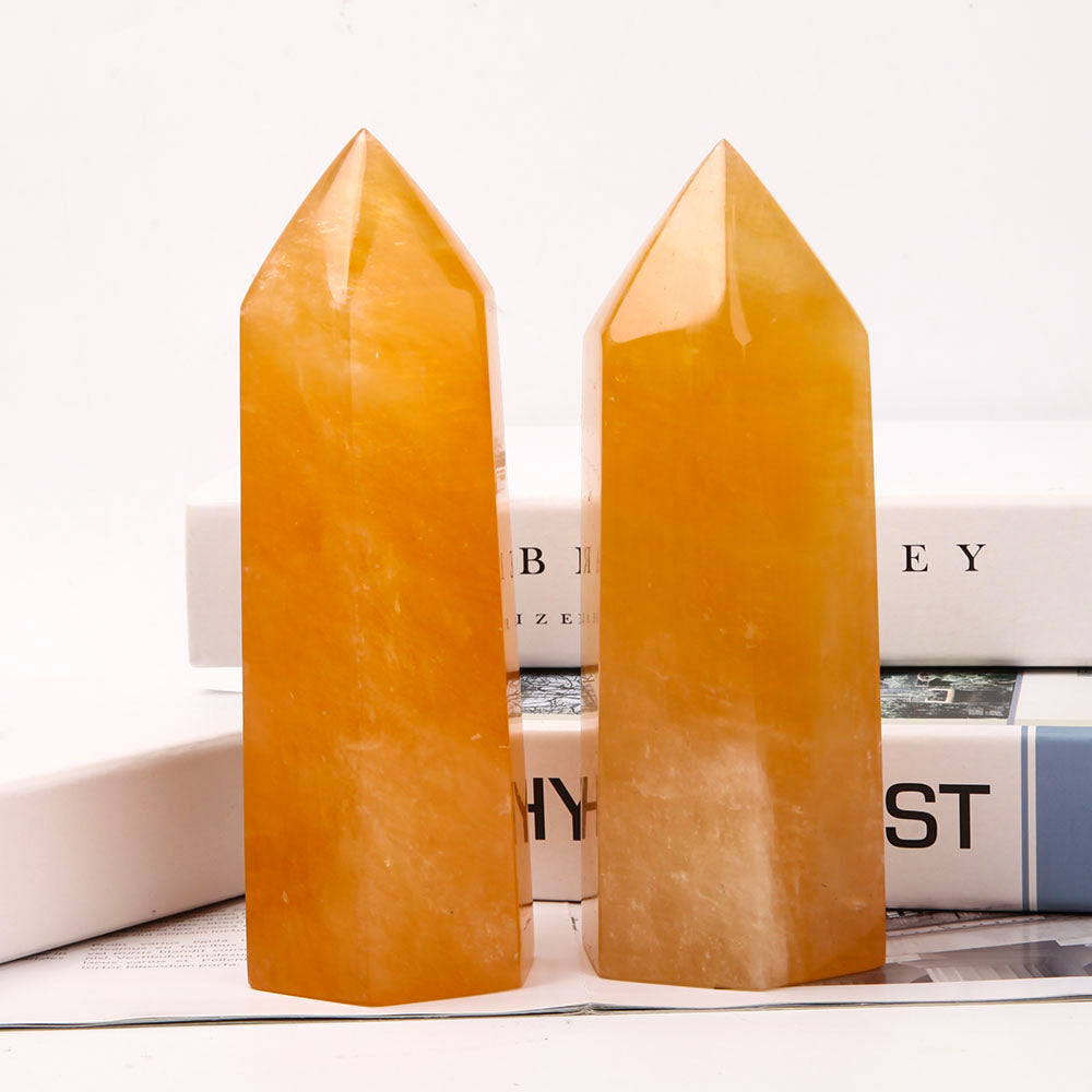 Honey Calcite Tower