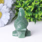 3" Green Aventurine Parot Crystal Carvings