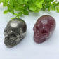 1.85" Pyrite Strawberry Skull Carvings Crystal Healing Bulk Wholesale