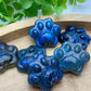 1.2" Blue Flash Labradorite Cat Paw Carvings Crystal Healing Bulk Wholesale