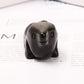 Silver Obsidian Sea Lion Carving