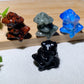 1.3" Mixed Crystal Tree Frog Carvings Crystal Healing Bulk Wholesale