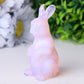 3.3" Pink Opalite Rabbit Crystal Carvings