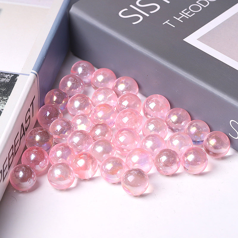 High Quality Pink Aura Angel Crystal Spheres Crystal Balls for Healing