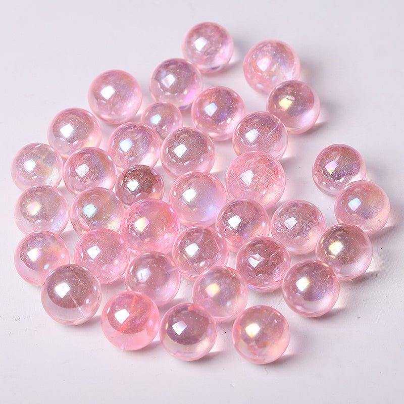High Quality Pink Aura Angel Crystal Spheres Crystal Balls for Healing