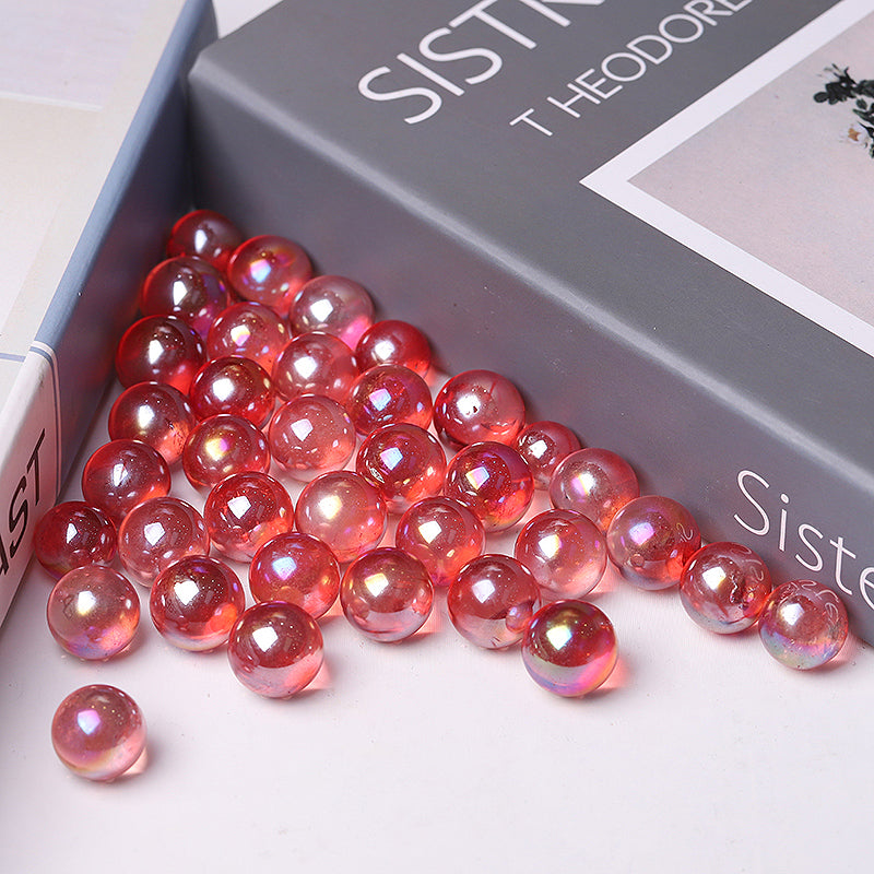 High Quality Red Aura Angel Crystal Spheres Crystal Balls for Healing