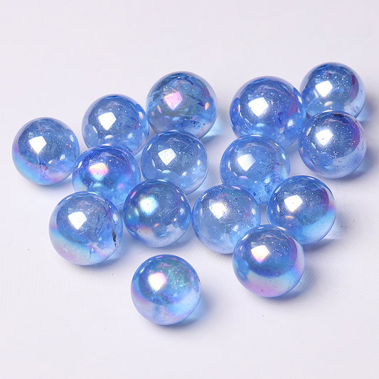High Quality Dark Blue Aura Angel Crystal Spheres Crystal Balls for Healing