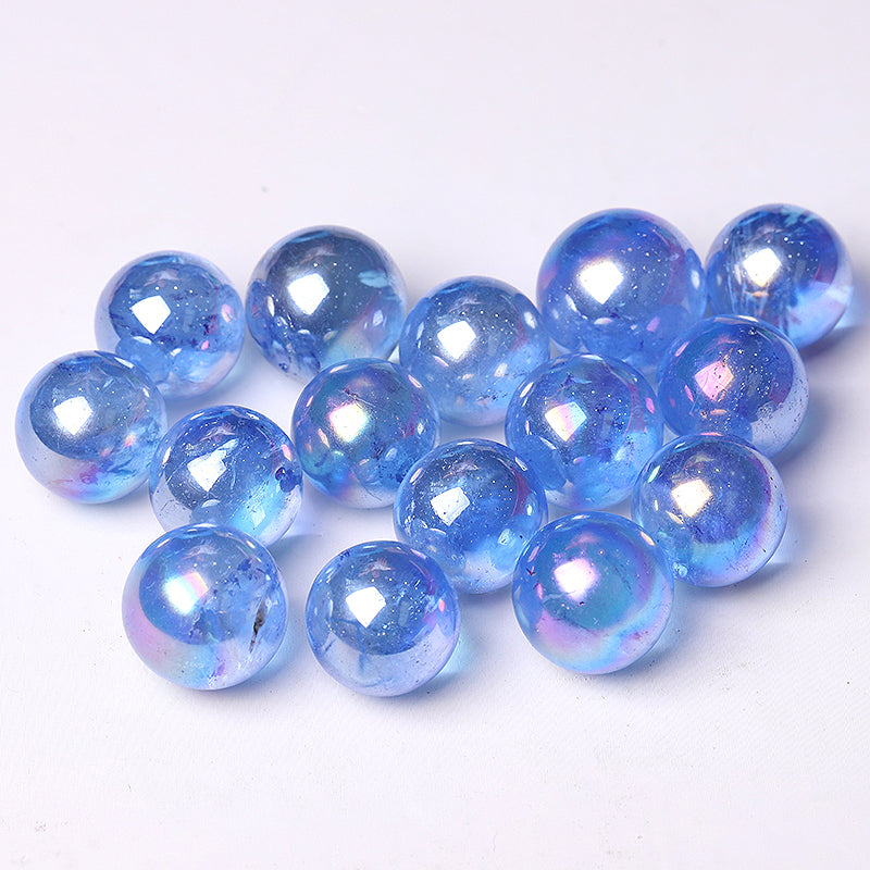 High Quality Dark Blue Aura Angel Crystal Spheres Crystal Balls for Healing