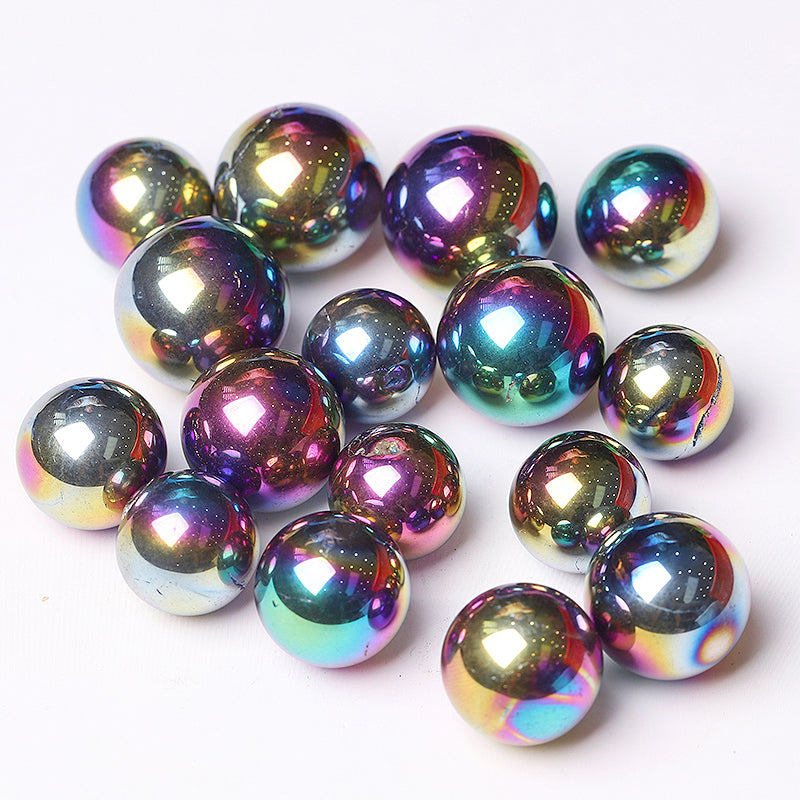 High Quality Titanium Aura Angel Crystal Spheres Crystal Balls for Healing