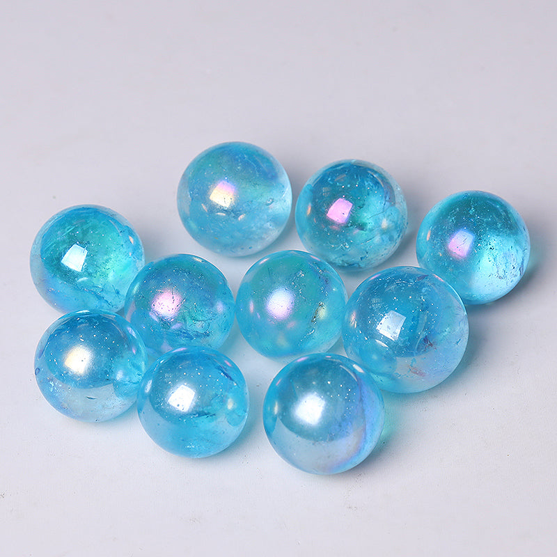 0.25kg Aura Blue Angel Crystal Spheres