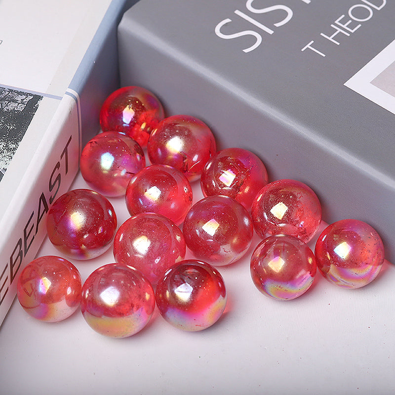 0.25kg Aura Red Angel Crystal Spheres