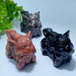 3.0" Mixed Crystal Dragon Carvings Crystal Healing Bulk Wholesale